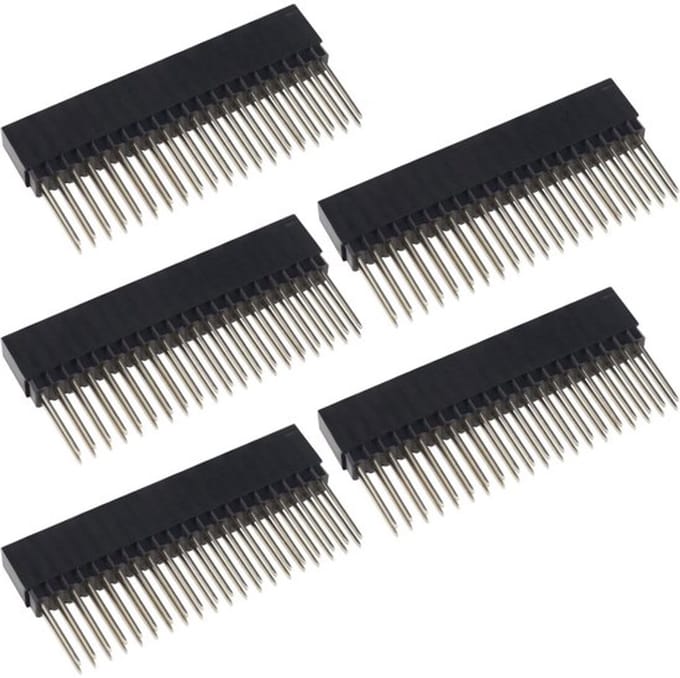 Allecto - Vrouwelijke Pin Header - 40 Pins - Dual Row - 2 x 20 Pins