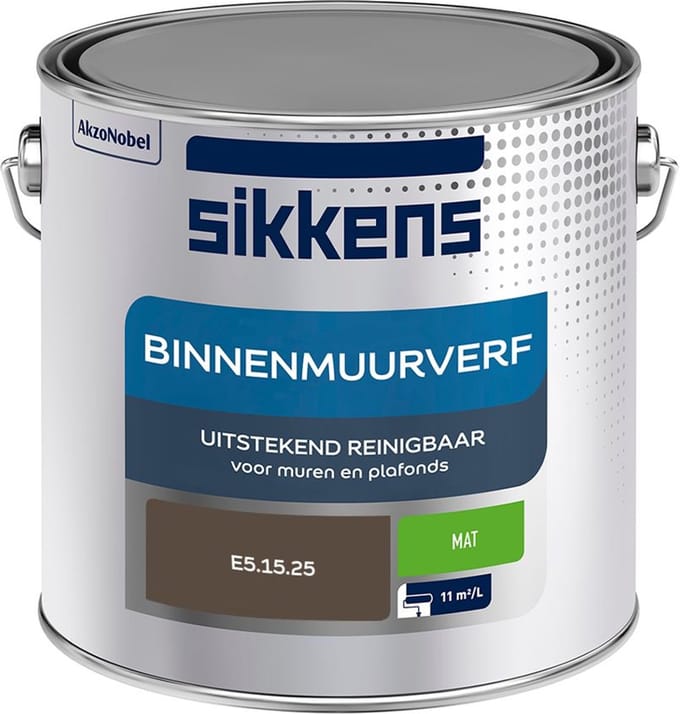 Sikkens - Binnenmuurverf Mat - E5.15.25 - Mengverf - 2,5 L
