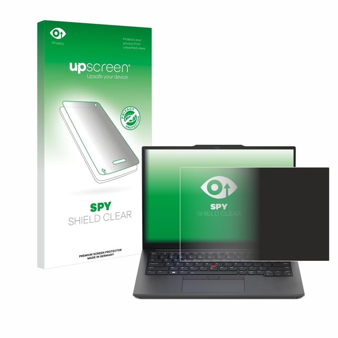 upscreen - privacy screenprotector voor Lenovo ThinkPad E14 Gen 5 - Folie Beschermfolie Blauwlichtfilter