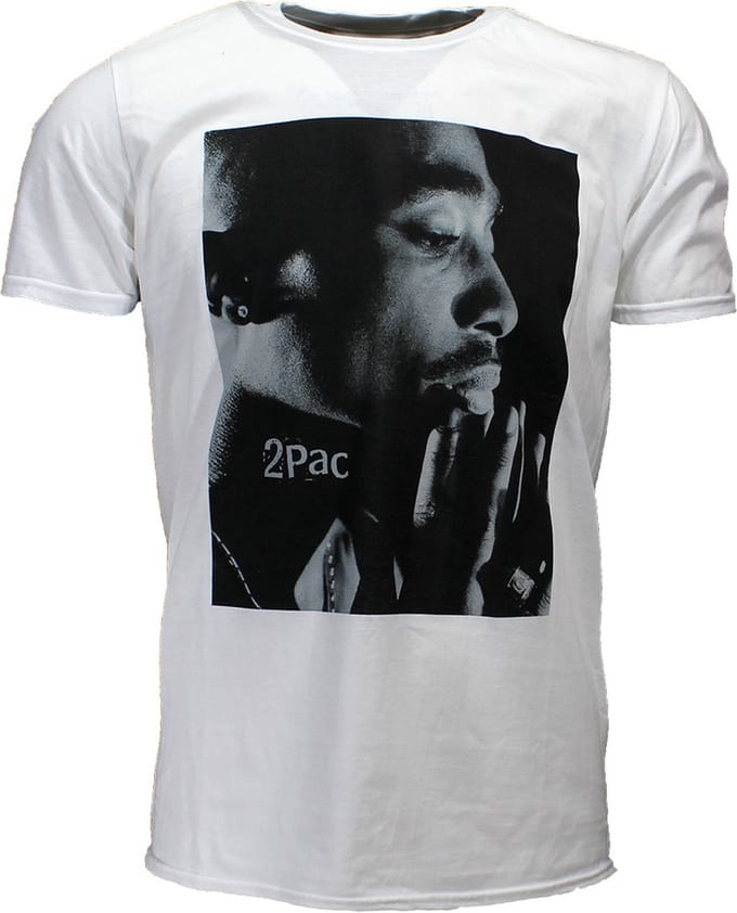 Tupac 2PAC Changes Side Photo T-Shirt - Officiële Merchandise - S