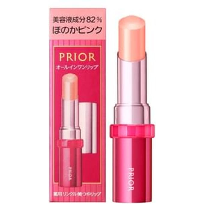 Shiseido - Prior Medicated Wrinkle Glossy Lip SPF15 PA+ Light Pink