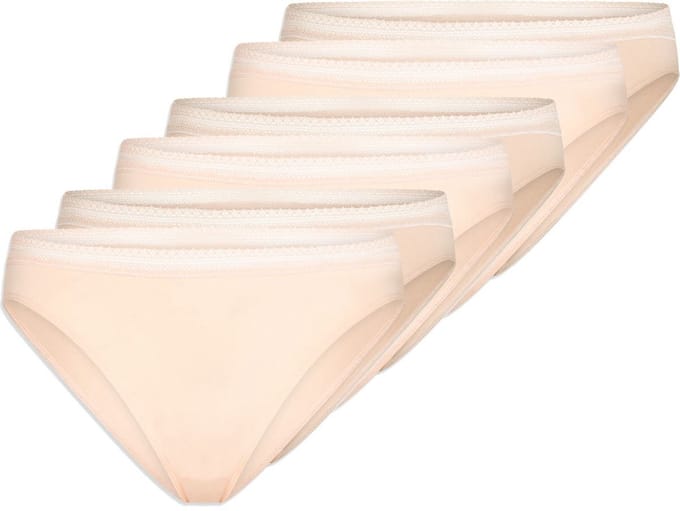 Schiesser Dames riosslip 6 pack Cotton Lace