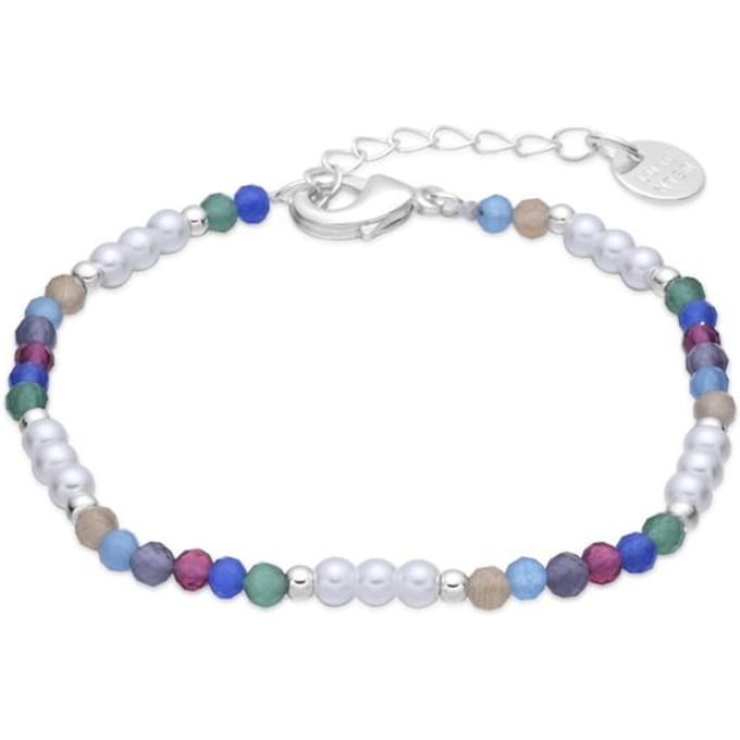 Luxenter Armband van veelkleurig glas met rhodiumafwerking - Sury