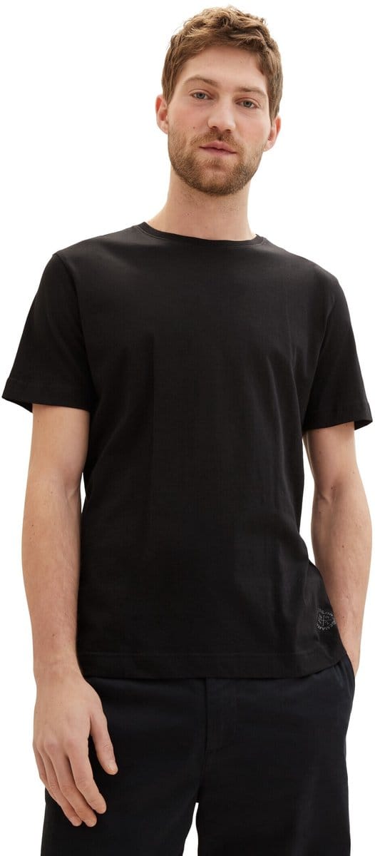 Tom Tailor - Katoenen T-shirts in een 4-pack - Maat M - Black