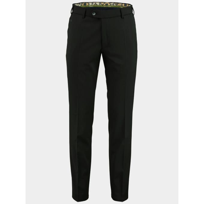 Meyer Broek Bonn Modern Fine Gabardine Bistretch Wool Blend Zwart / male