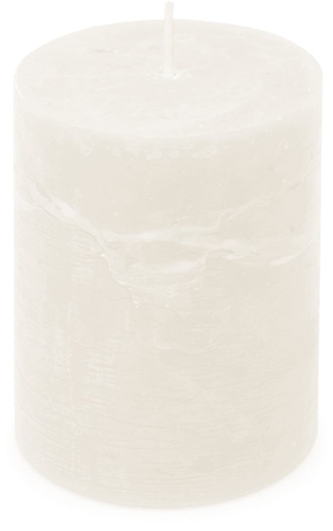 Spaas Rustieke stompkaars Essential Collection 80/110 mm - Wit
