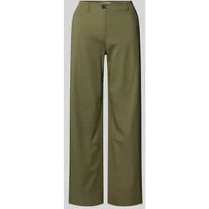 Wide leg chino van katoenmix, model 'LANDE'