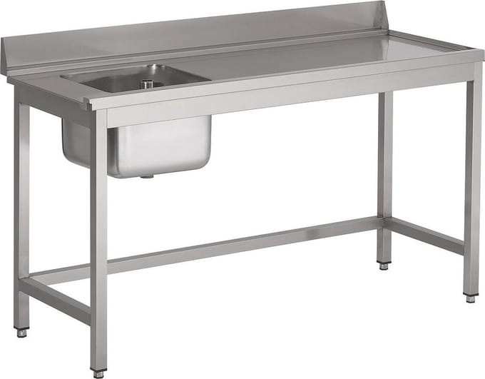 Combisteel 700 Spoeltafel 1 Links 1200 7812.0600 - Horeca & Professioneel