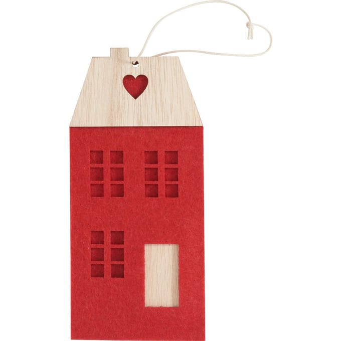 VBS Vilten hanger "Huis" - Rood