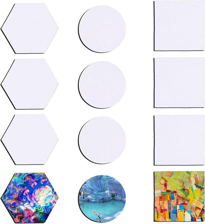 Magnetisch Canvas Schilderij - Schilderdoekpanelen - Geschikt voor Kunstenaars en Studenten - 12 stuks - Diverse vormen