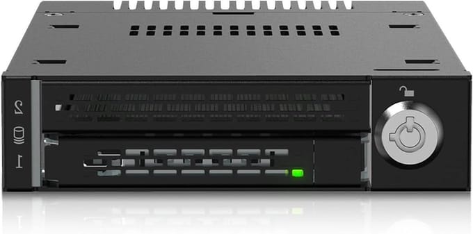 M.2 NVMe Frame - SSD Wissel Frame - Data Opslag - SlimSAS Interface - Tot 110mm - Zwart