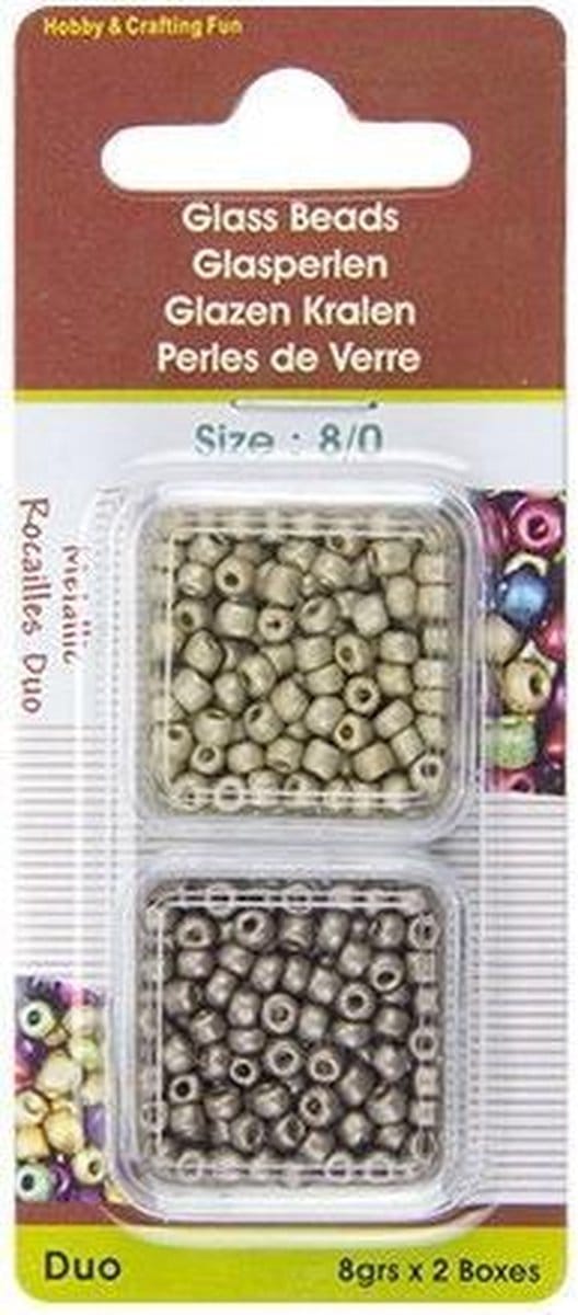 Rocailles Metallic Duo Metallic Duo, 8/0. 2 X 8 Gram. 5 DOOSJES No. 4506
