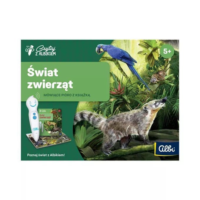 Lees met Albik. Dierenwereld Set met een Pen Nieuw