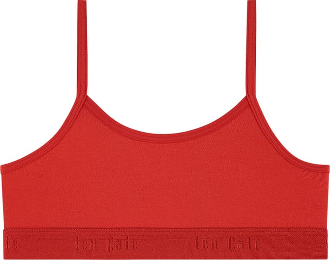 Ten Cate Basics bh top rood voor Meisjes | Maat 122/128