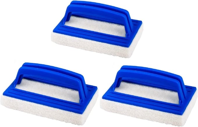 Professionele Plastic Pool Borstel Set voor Efficiënte Zwembadreiniging - 3-delige Handborstel met Handvat en Schrobber