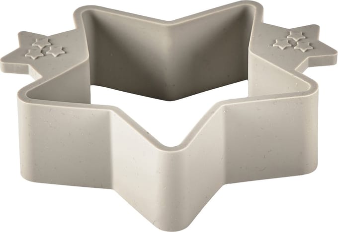 Funktion Ster Blinisvorm Siliconen 11 x 9,5 cm Grijs