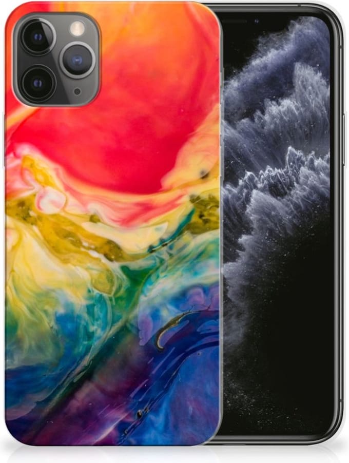 Hoesje maken Apple iPhone 11 Pro Watercolor Dark