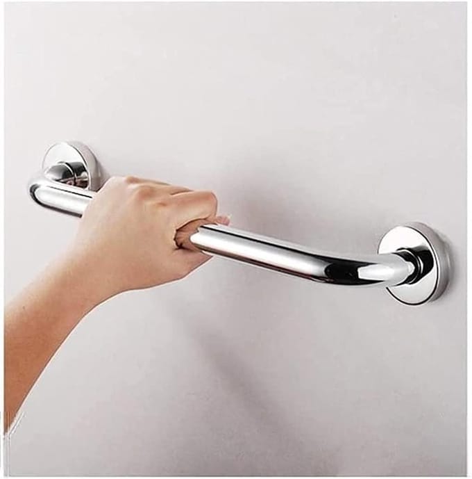 Veiligheidsgreep Badkamer - Steunbeugel Douche - Extra Veiligheid - Roestvrij Staal - 33 cm - Chroom