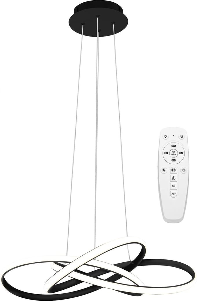 Toolight App814-Cp Node Hanglamp Zwart 13X60X70Cm