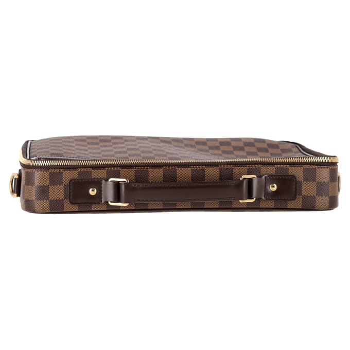 Louis Vuitton Porte Ordinateur Sabana Damier-laptoptas van bruin gecoat canvas
