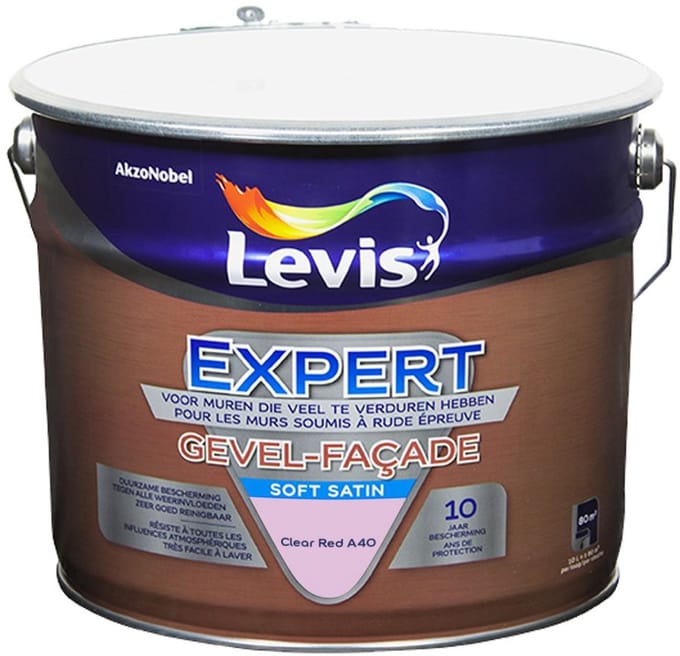 Levis - Expert Gevel Mix - Clear Red A40 - Mengverf - 10 L