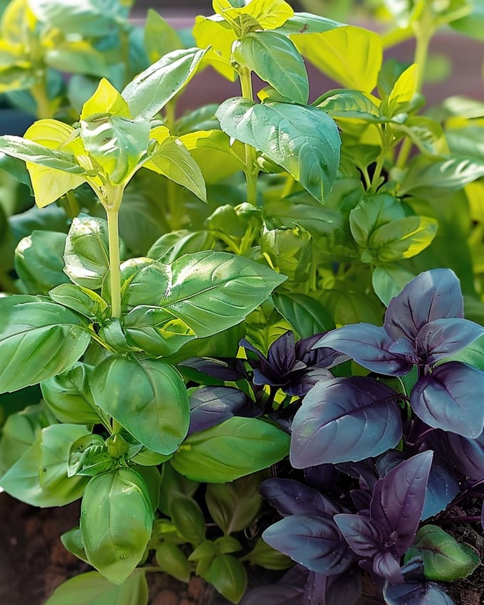 2 sets - Basilicum Gemengd Zaden Ocimum Basilicum Eenjarig Mix