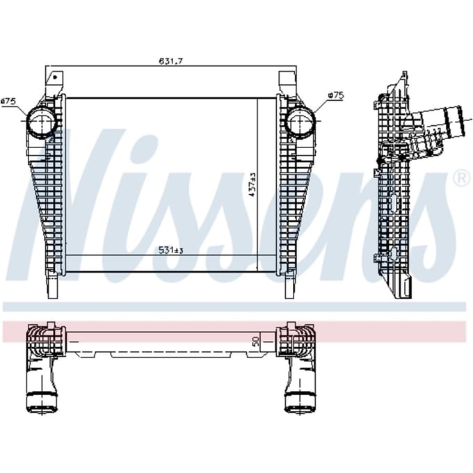 Intercooler NISSENS 97064