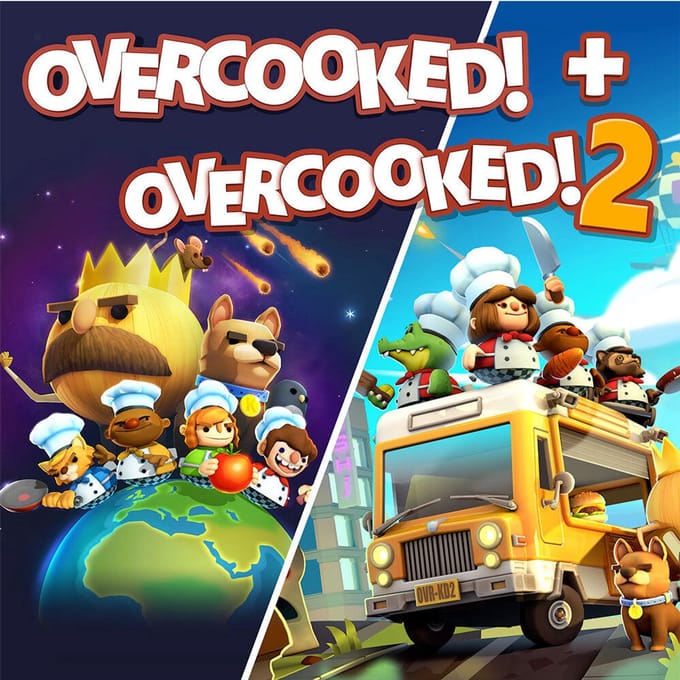 Overcooked + Overcooked 2 Double Pack - Nintendo Switch - Party