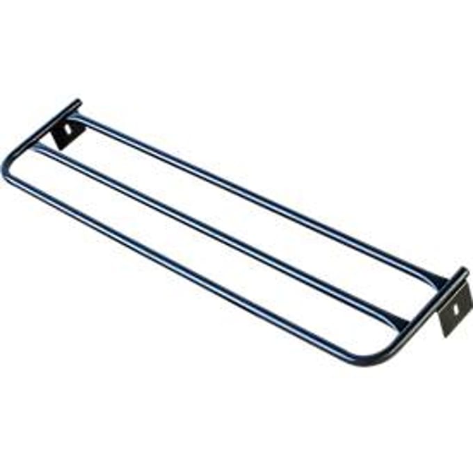 Hoedenplank voor kleedkamerbank, staal, 2000 mm lang, antraciet