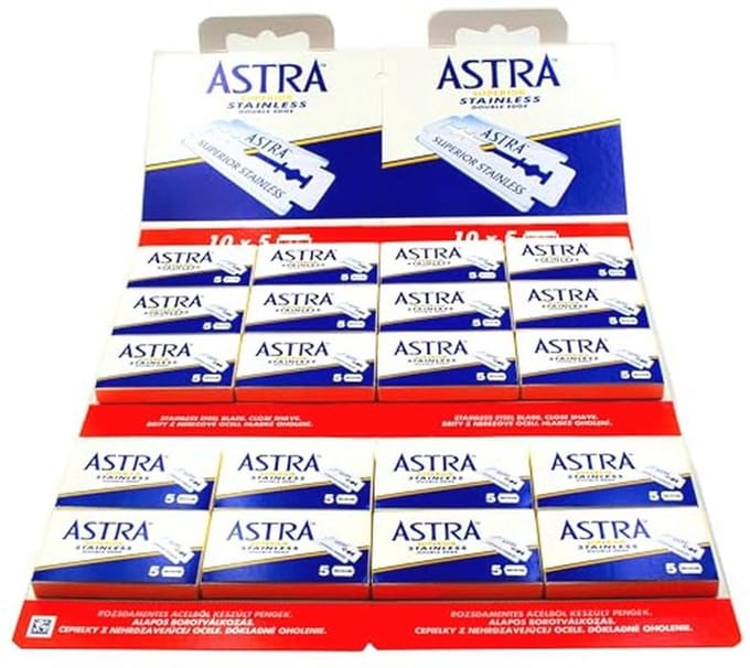 Razor Blades Astra Roestvrij Scheermesje - 1 stuk voor een Glad Scheren