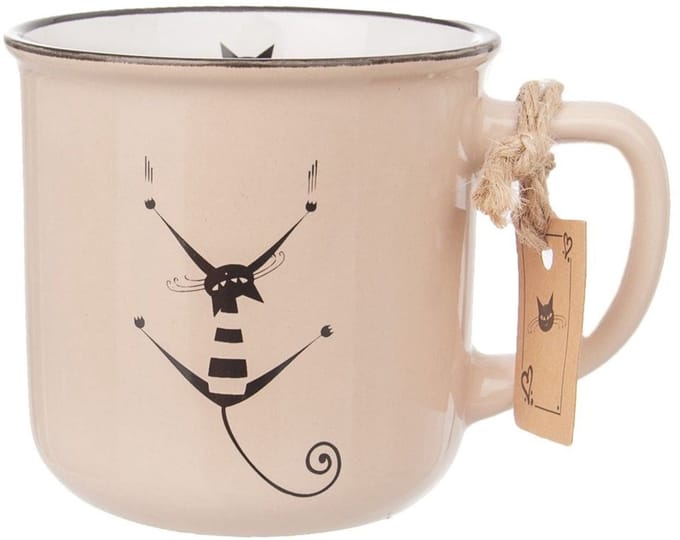 Orion Cat - Drinkbeker - Keramisch - Met kattendecor - 350 ml