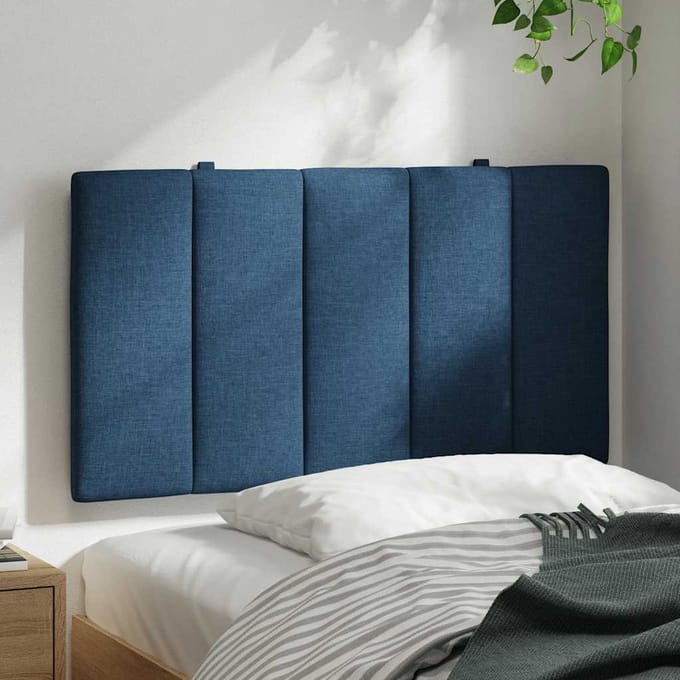 vidaXL - Hoofdbordkussen - "Hanko" - 80 - cm - stof - blauw