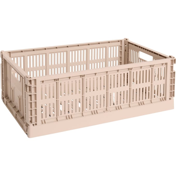HAY Colour Crate Vouwkrat L recycled - powder