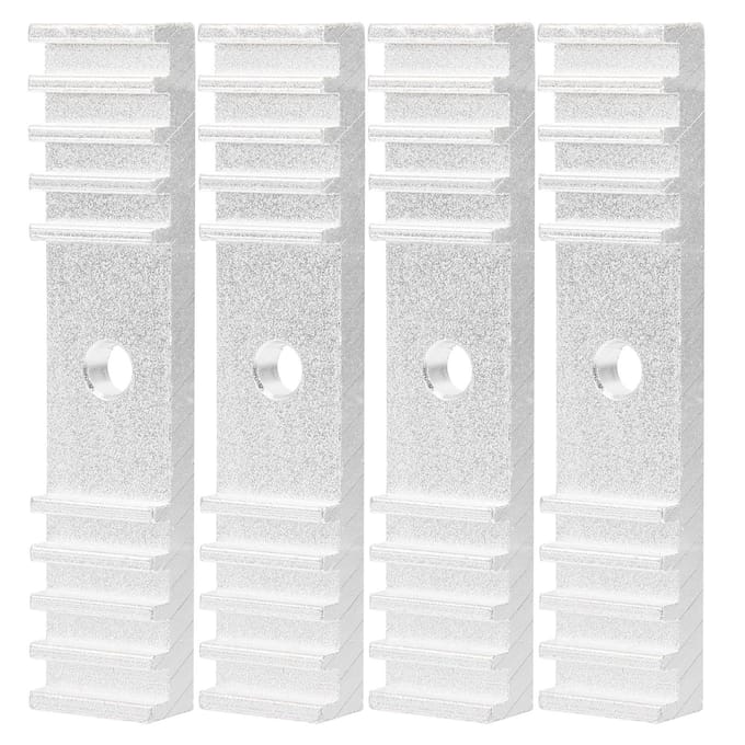 4 stuks distributieriem bevestigingstand aluminiumlegering oxidatiebehandeling 3D-printer onderdeel 15 x 70 mm white
