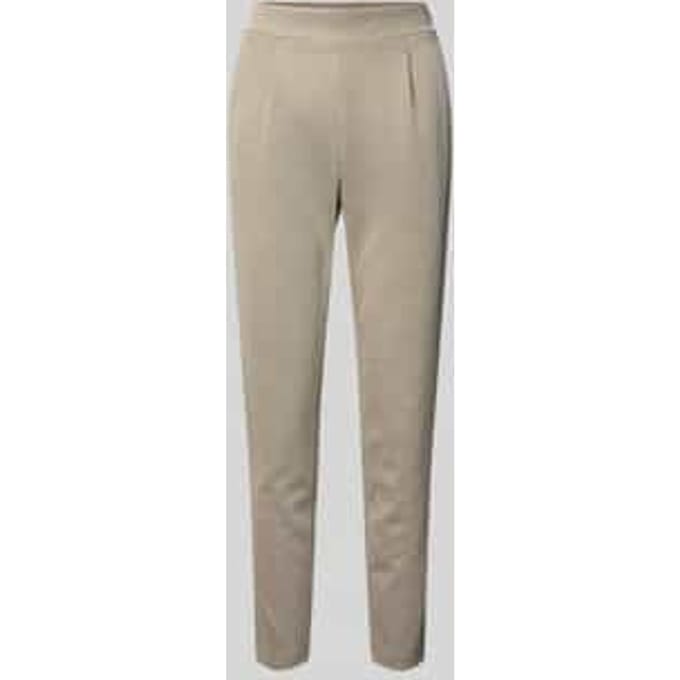 Slim fit stoffen broek met elastische band Model 'Kate'