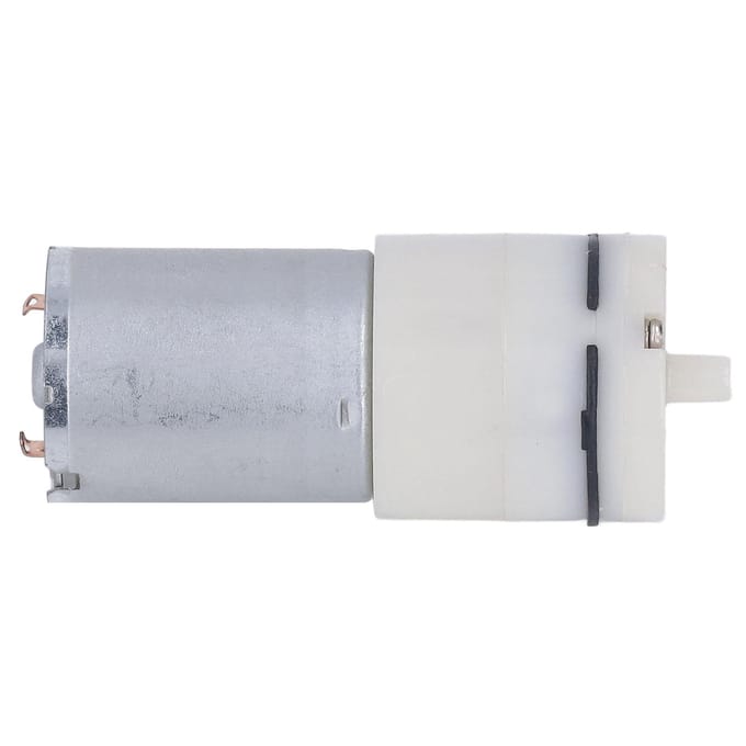 Micro Pompe à Air Électrique Pneumatique à Membrane Vide Transmission Mécanique 1 Port 370 Blanc DC6V