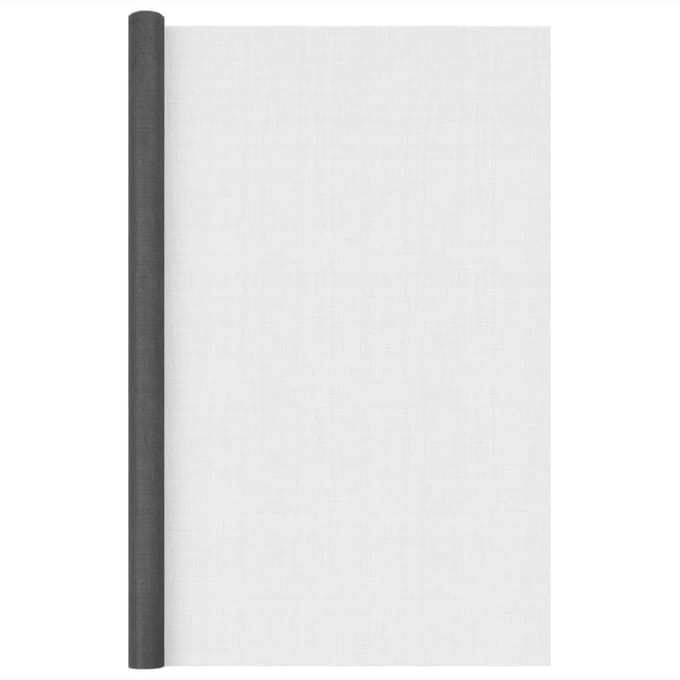 vidaXL - Gaas - 112x1000 - cm - glasvezel - zwart