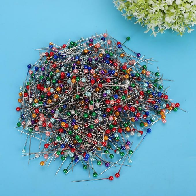 700 stuks kleur naaien parel pin ronde kop pin naaimachine positionering naald corsage pin gray