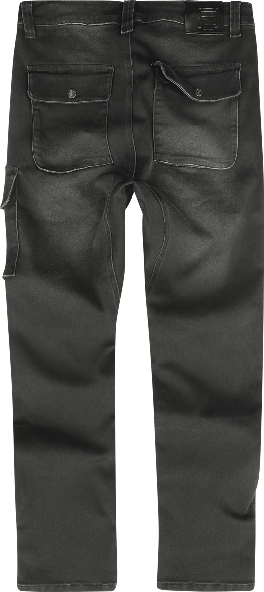 R.E.D. Rock-Engineered Design zwart/grijze baggy jeans - Heren - S