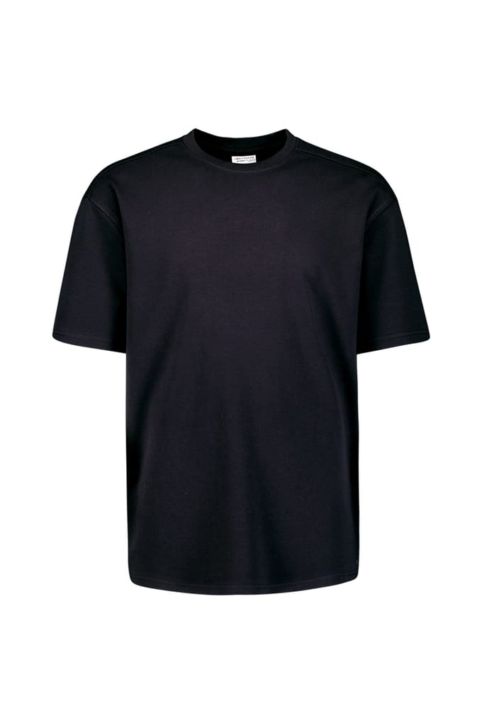 No Excess T-shirt Crewneck Solid Heavy Interlock Black Größe: S | Basic T-Shirts Outlet | Herren | Schwarz