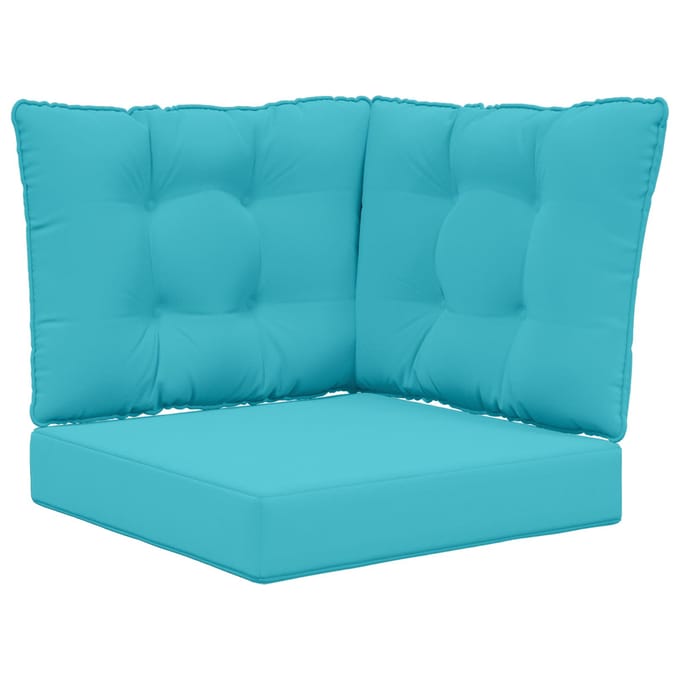 vidaXL - Buitenbankkussen - Polyester - Turquoise - 50,5 - x - 50,5 - cm