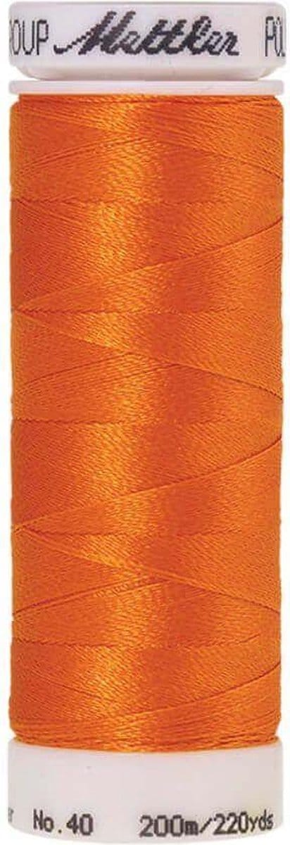 AMANN POLYSHEEN NAAI-BORDUURGAREN, COL-1102 ORANJE, 200M, PER STUK.
