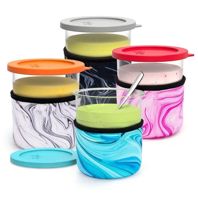 Nivard Bekers - Accessoires Geschikt Voor Ninja Creami - Ijsmachine - 4 Pack - 24oz