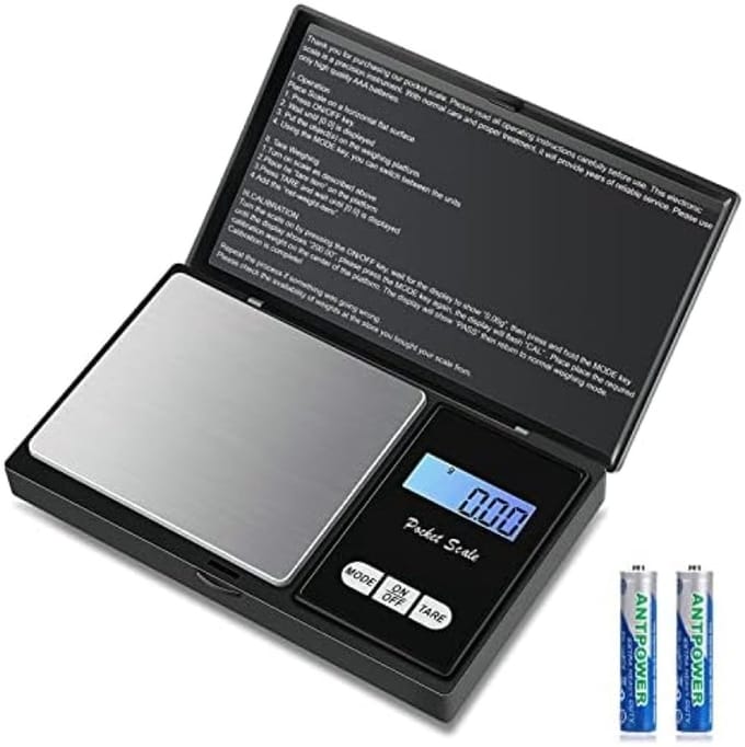 Weegschaal 500 g/001 g - Precisieweegschaal voor keuken en thee