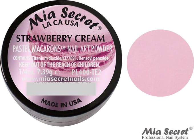 Pastel Macarons Acrylpoeder Strawberry Cream