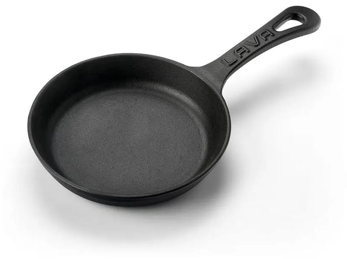 Lava Koekenpan - 16 cm - 0.39 liter - Gietijzer - Zwart