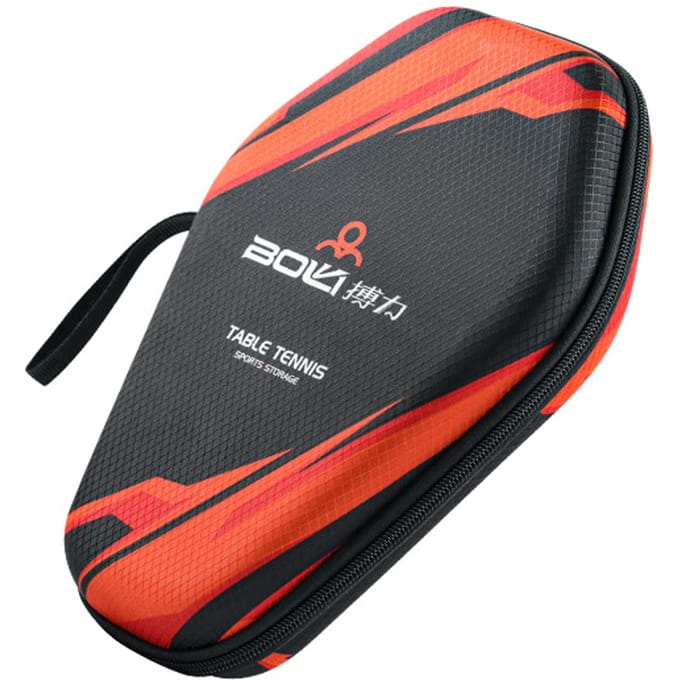 Sac de raquette de tennis de table étanche EVA Ping Pong Paddle Hard Case Housse de batte de tennis de table hexagonale Type A black