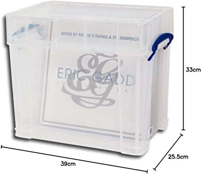 Transparante Platenbox voor 50 LP's - Stabiele Vinyl Opslag