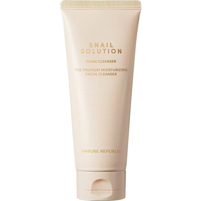 NATURE REPUBLIC Snail Solution Foam Cleanser – Regenererende reinigingsschuim 150 Schuim