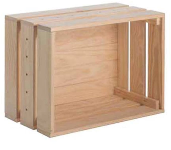 Astigarraga Home box - Modulaire opbergbox in massief hout 28 x 38.4 x 51.2 cm